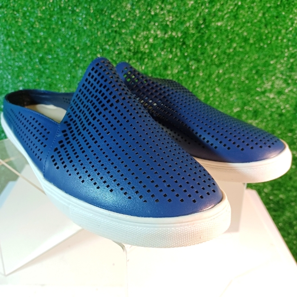 MASSEYS, Womens Camden Mules Slip-on Sneaker, Size:12M Navy Blue